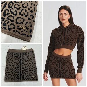 SER.O.YA Gianna Cheetah Jacquard Skirt
